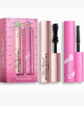 TOO FACED Storybook Lashes Travel Size Mascara Set 4.8g/4.7g BRAND NEW IN BOX